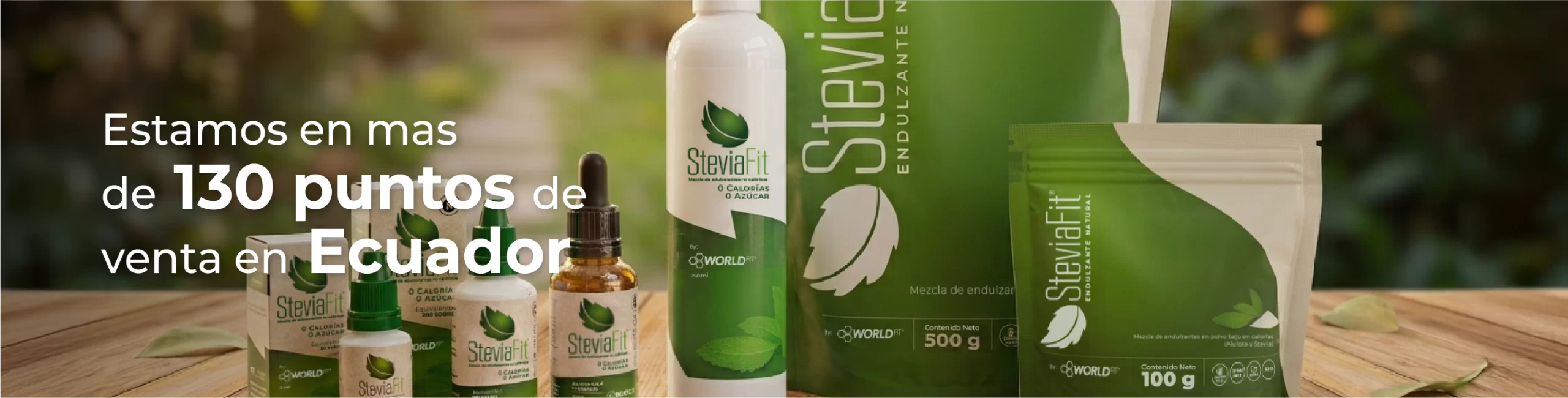 SteviaFit en más de 130 puntos de venta en Ecuador